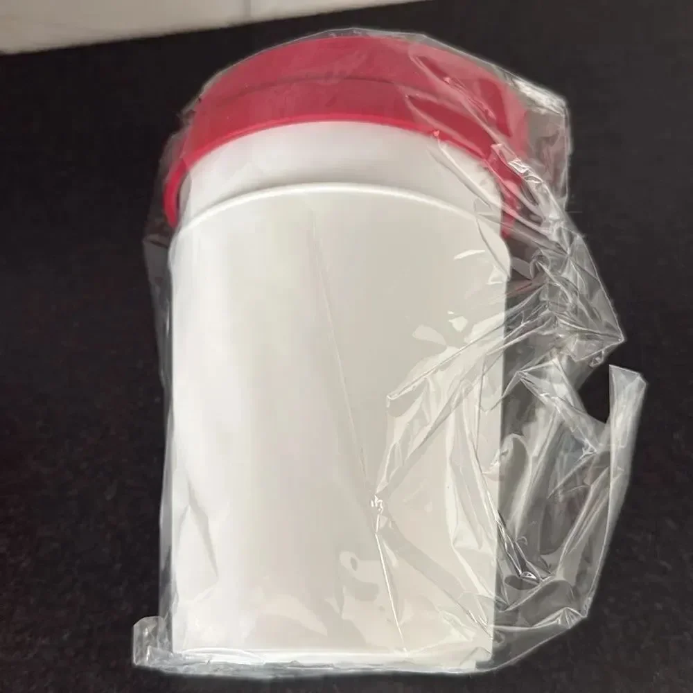 ChefWave Ice Cream Containers 2-Pack Red Silicone Lids White Body 1 QT Each 32oz